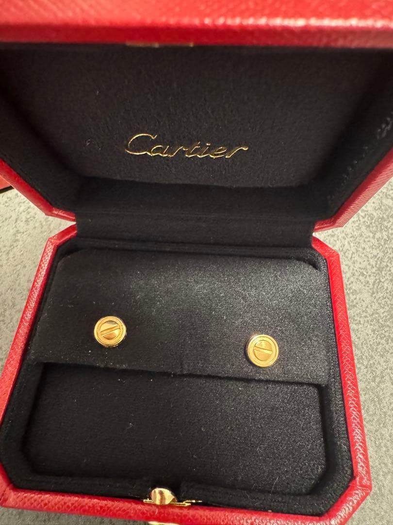 Cartier ローズゴールド ピアス