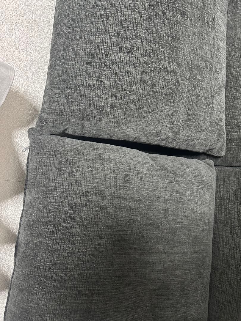 【保証期間内】ニトリ3人掛けセパレートソファ (LB04 GY)②