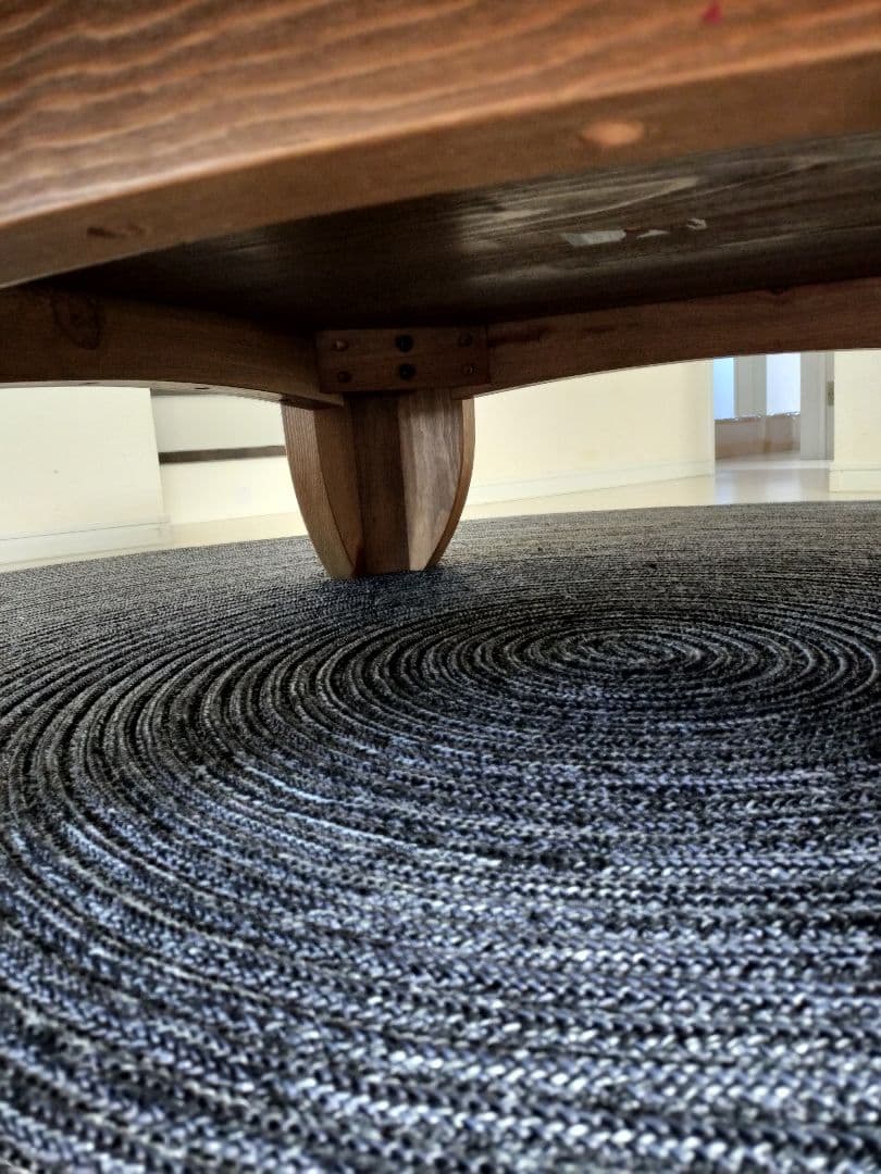 ACTUS　円形木製センターテーブル　140センチ