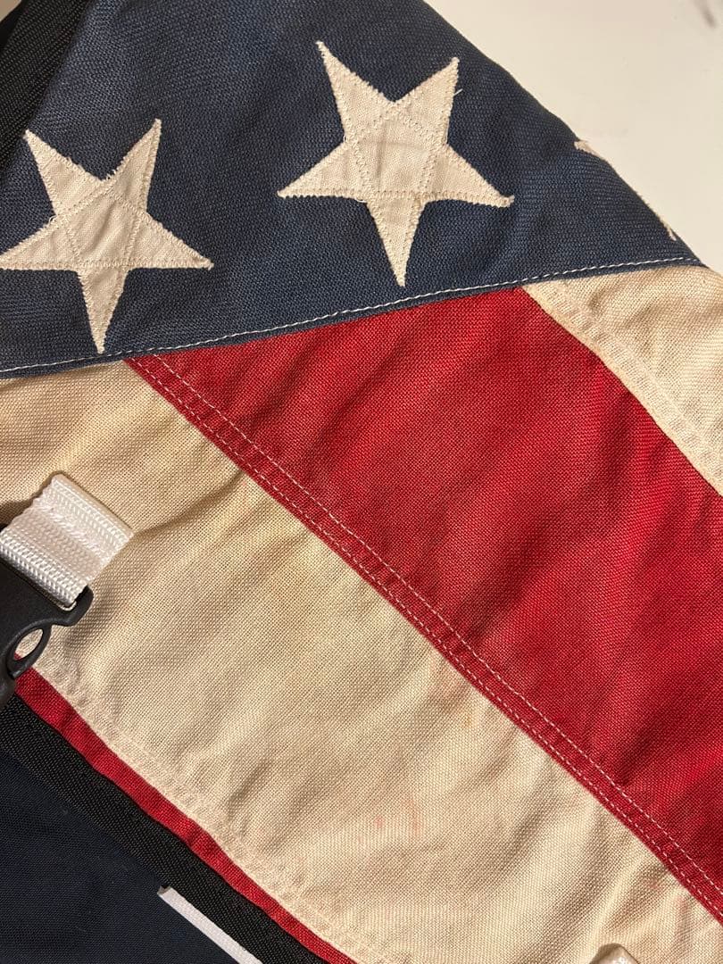 【一点物】BagJack メッセンジャーBag Flag/Navy