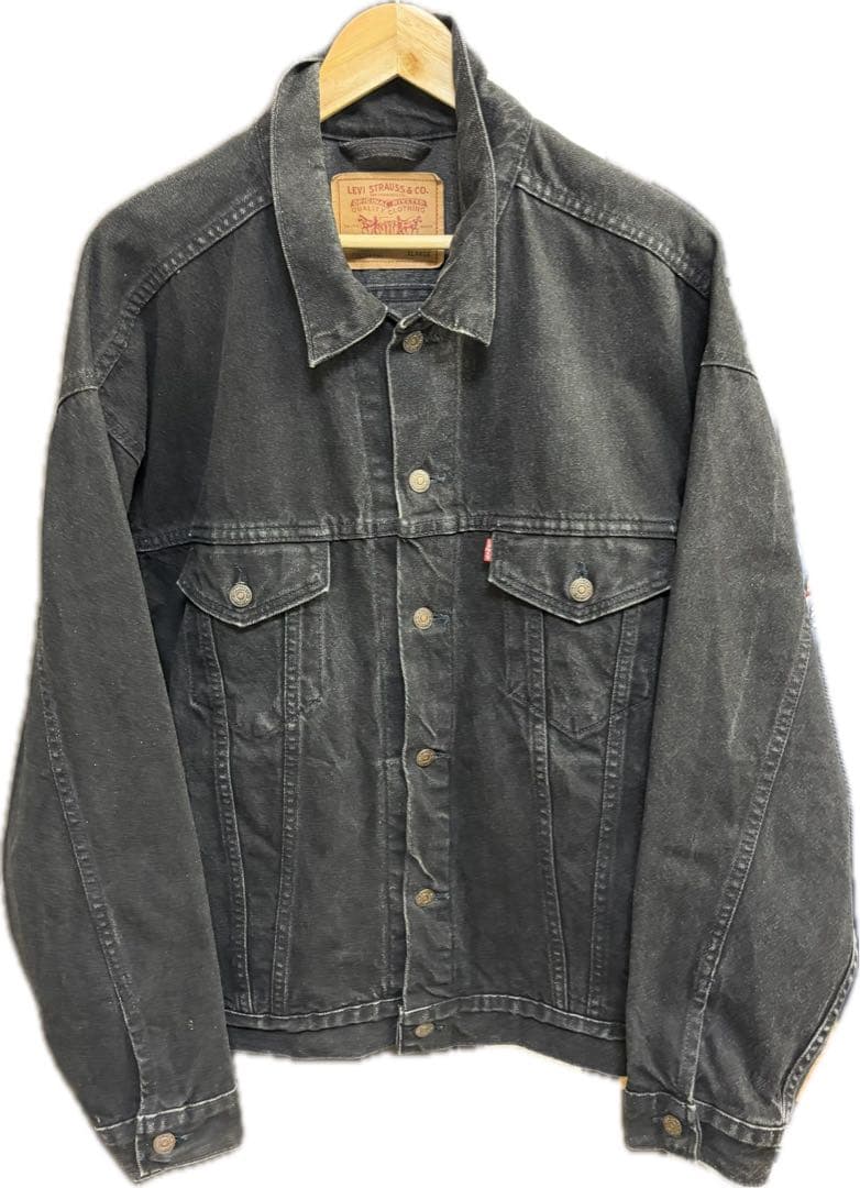 Levi's 70507 USA ブラックデニムジャケット XL ビックサイズ