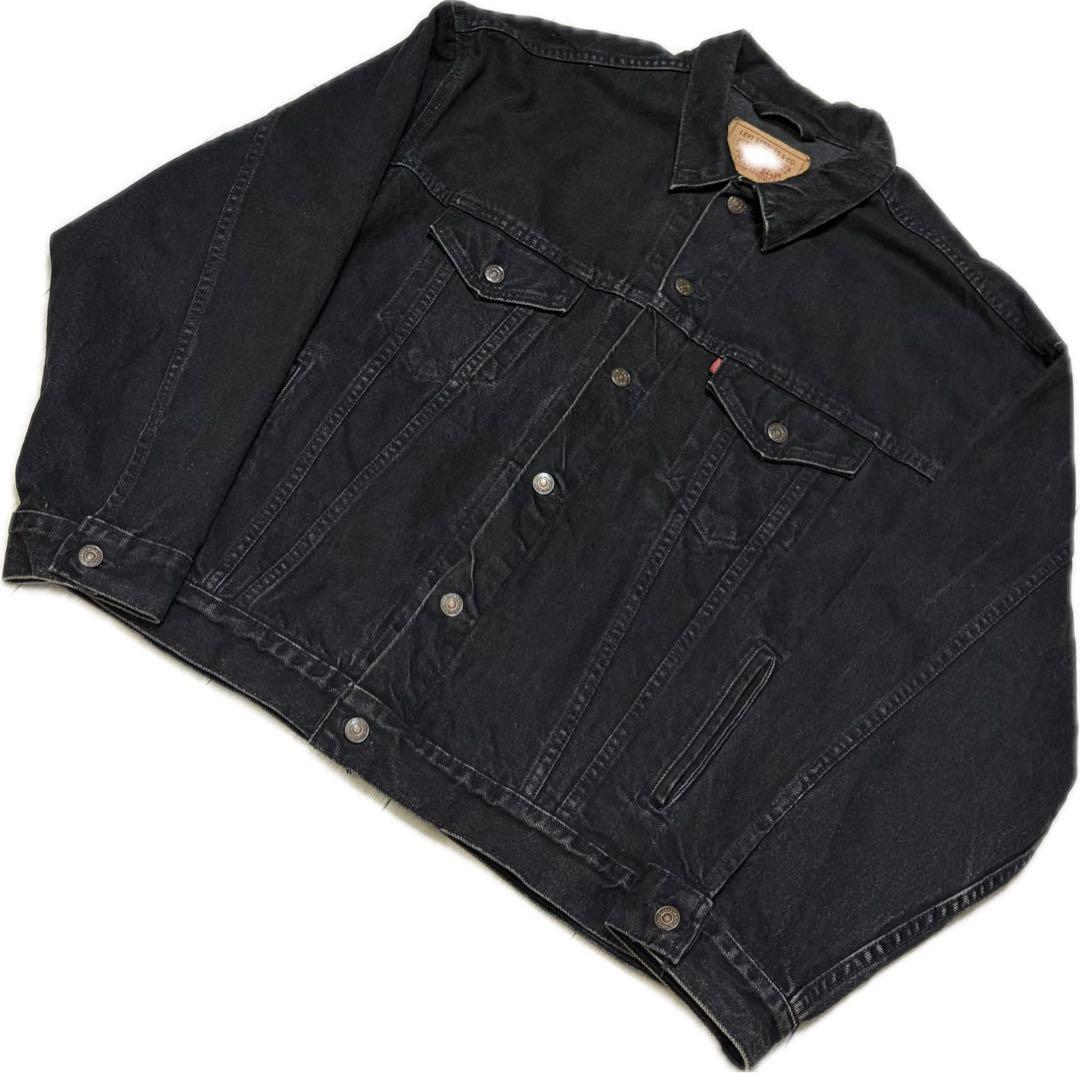 Levi's 70507 USA ブラックデニムジャケット XL ビックサイズ