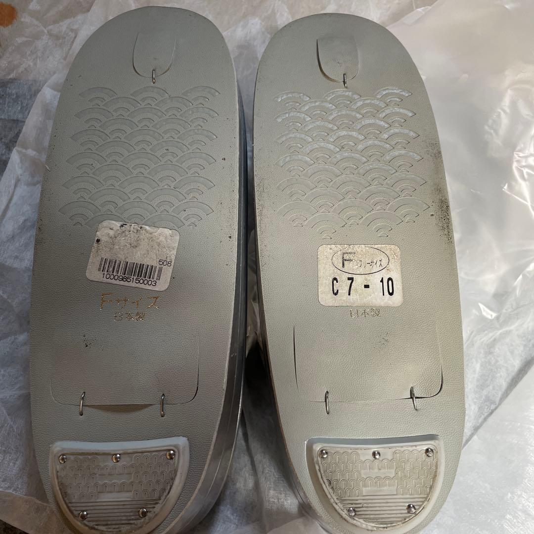 ホワイト チェック柄 ハンドバッグと草履セット