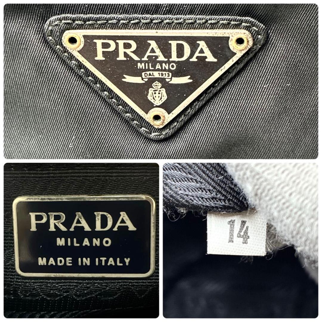 f.mich　プラダ トートバッグ 肩掛け 三角ロゴ ナイロン A4可