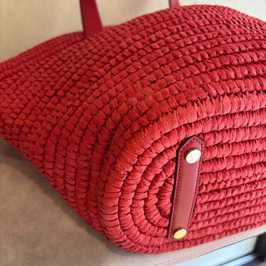 【未使用に近い・参考価格6.4万】ケイトスペード カバナ ラージ ストロートート