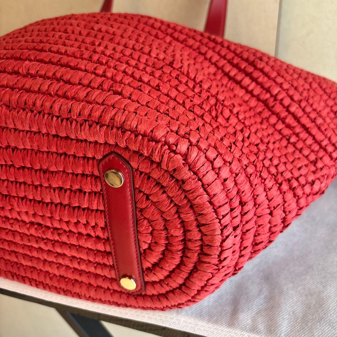 【未使用に近い・参考価格6.4万】ケイトスペード カバナ ラージ ストロートート