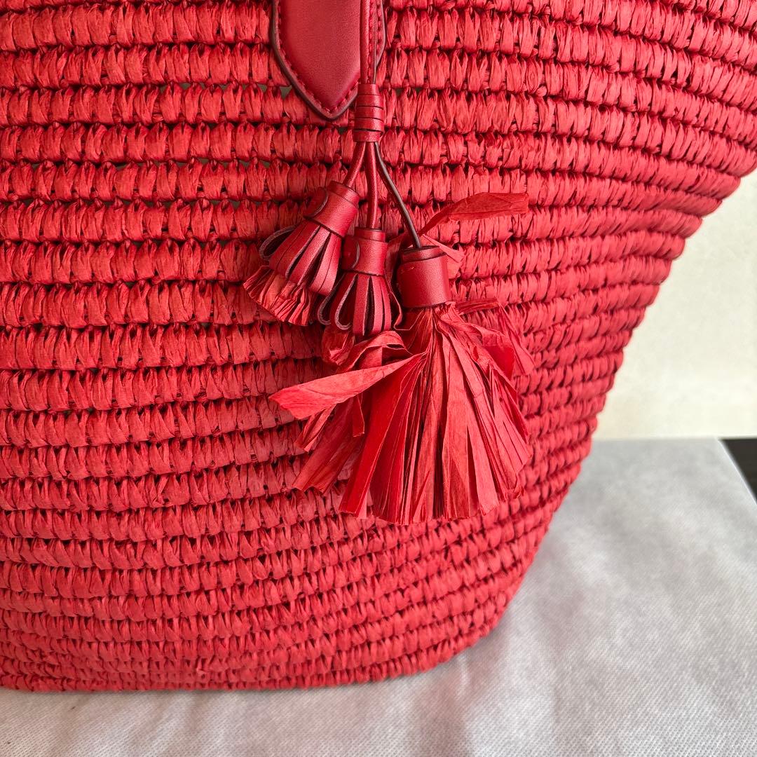 【未使用に近い・参考価格6.4万】ケイトスペード カバナ ラージ ストロートート