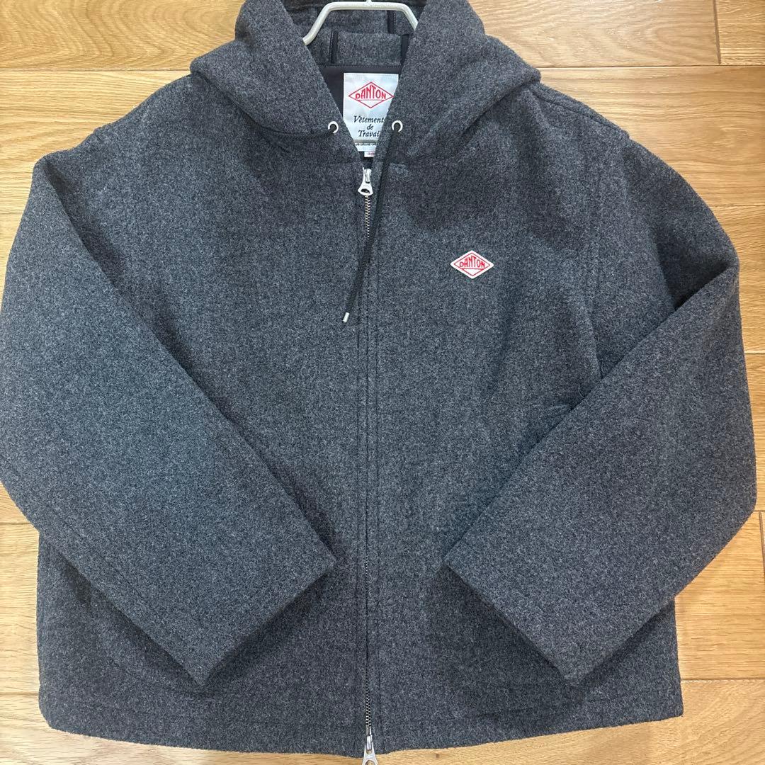 DANTON ウールパイル　ジャケット 38 グレー