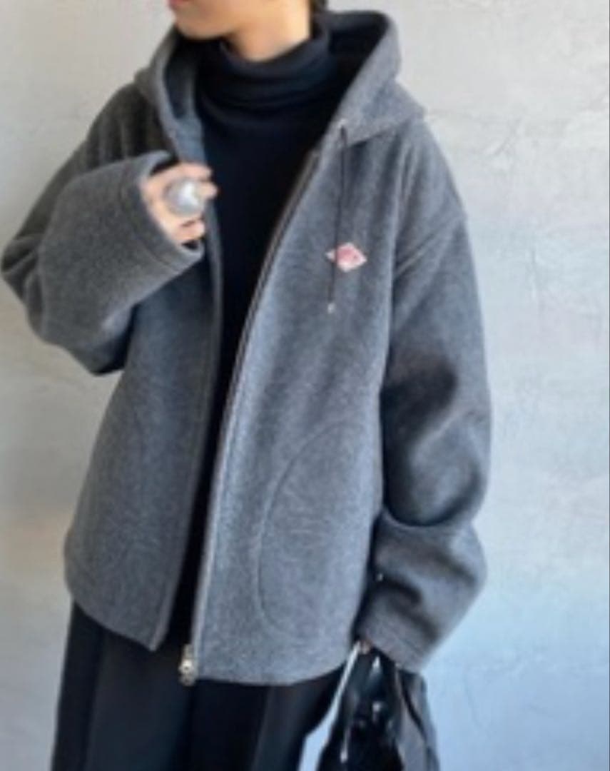 DANTON ウールパイル　ジャケット 38 グレー