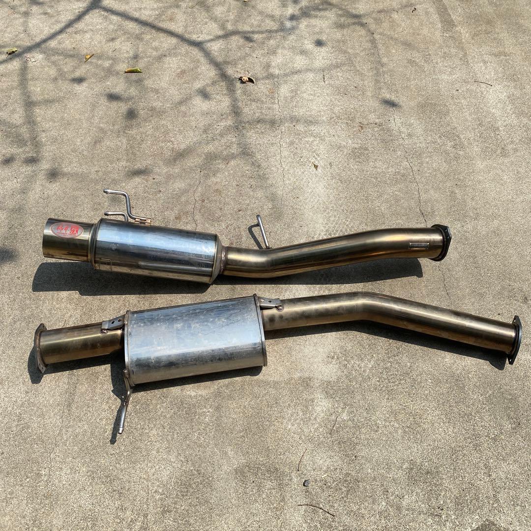 R32スカイライン　柿本マフラー　ハイパーフルメガN1＋Rev 取説付