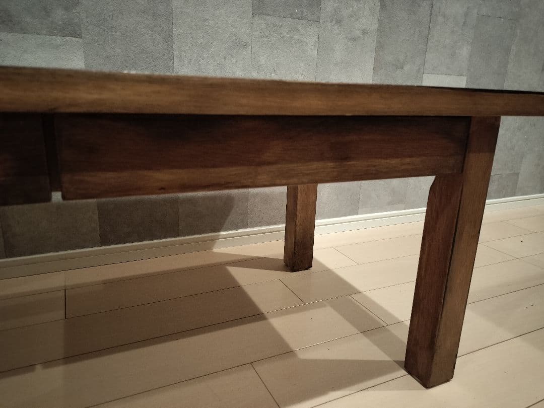 無印良品 無垢材ローテーブル ウォールナット センターテーブル 廃盤品　引き出し