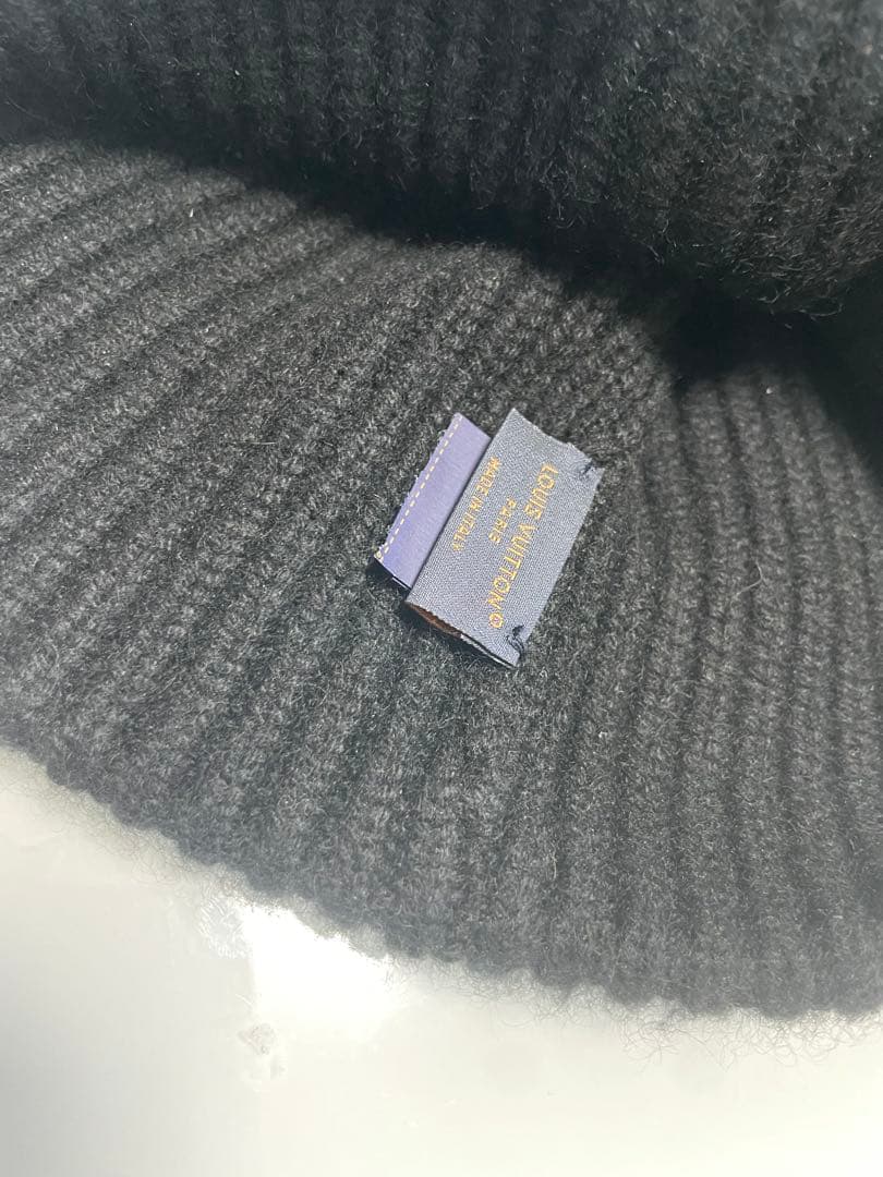 Louis Vuitton 黒 ニット帽