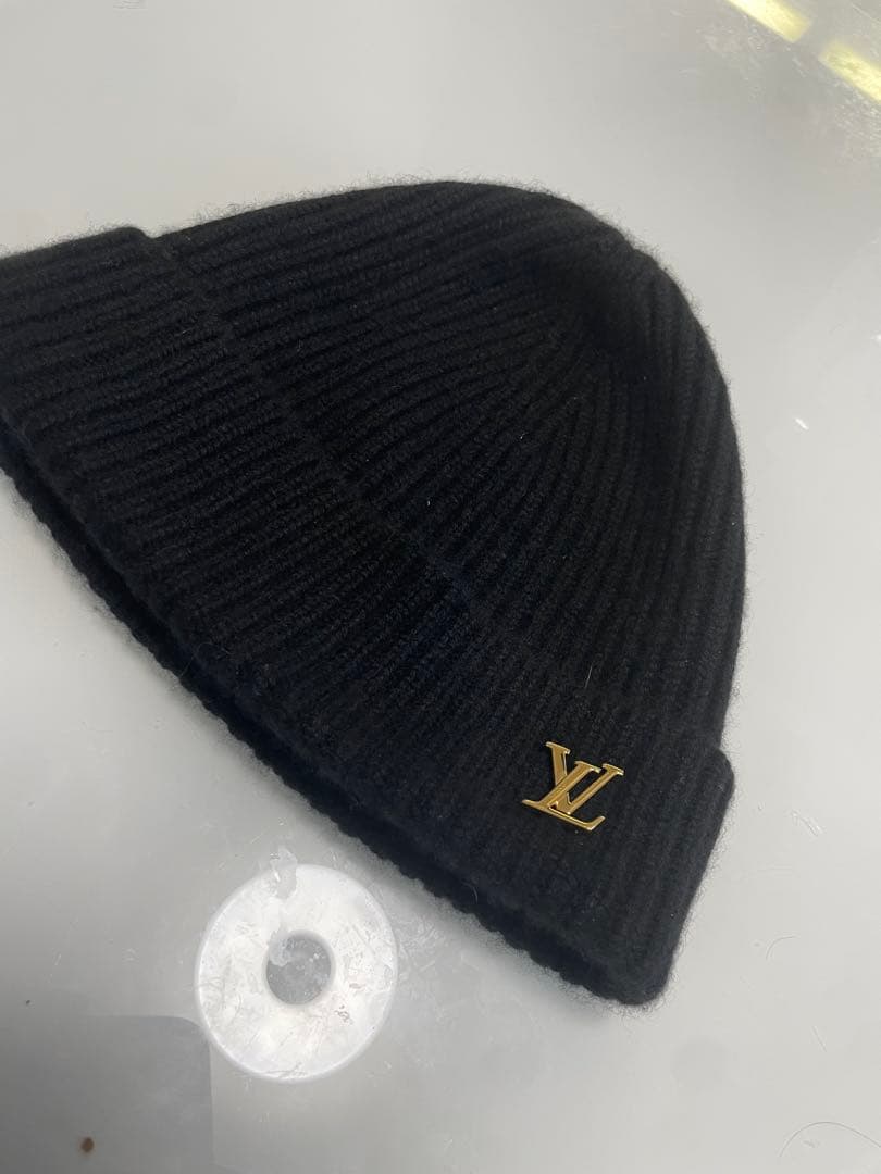 Louis Vuitton 黒 ニット帽