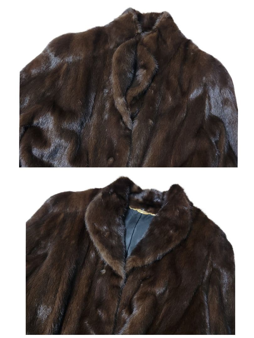 ほぼ未使用 カステルバジャック 岐阜毛被 日本製 高品質 ミンクコート 毛皮