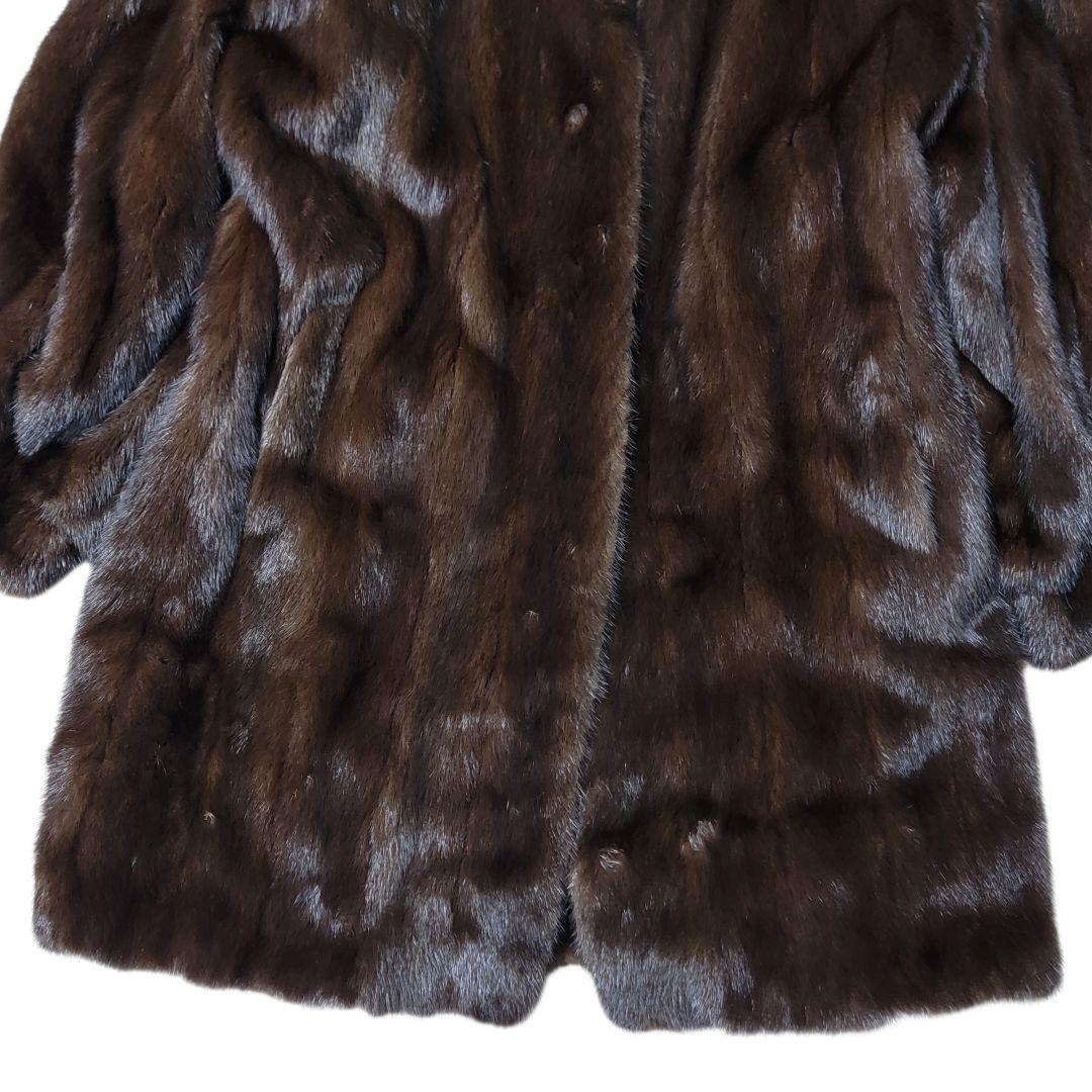 ほぼ未使用 カステルバジャック 岐阜毛被 日本製 高品質 ミンクコート 毛皮