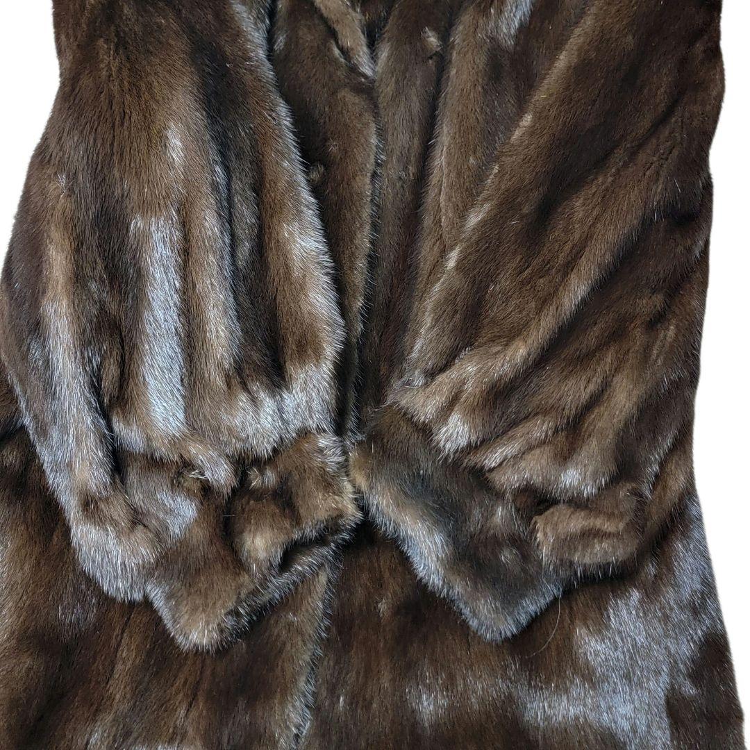 ほぼ未使用 カステルバジャック 岐阜毛被 日本製 高品質 ミンクコート 毛皮