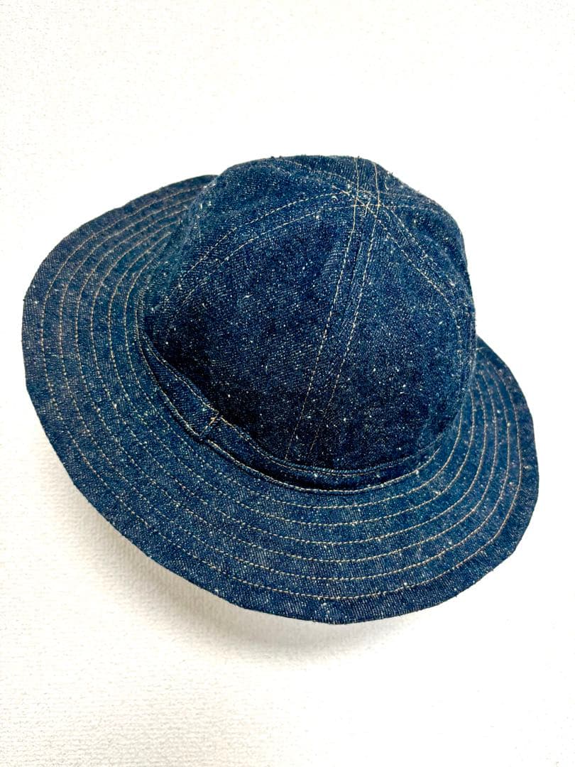 岡山産60cmUS ARMY M-37 DenimHATネップ天然藍デニムハット