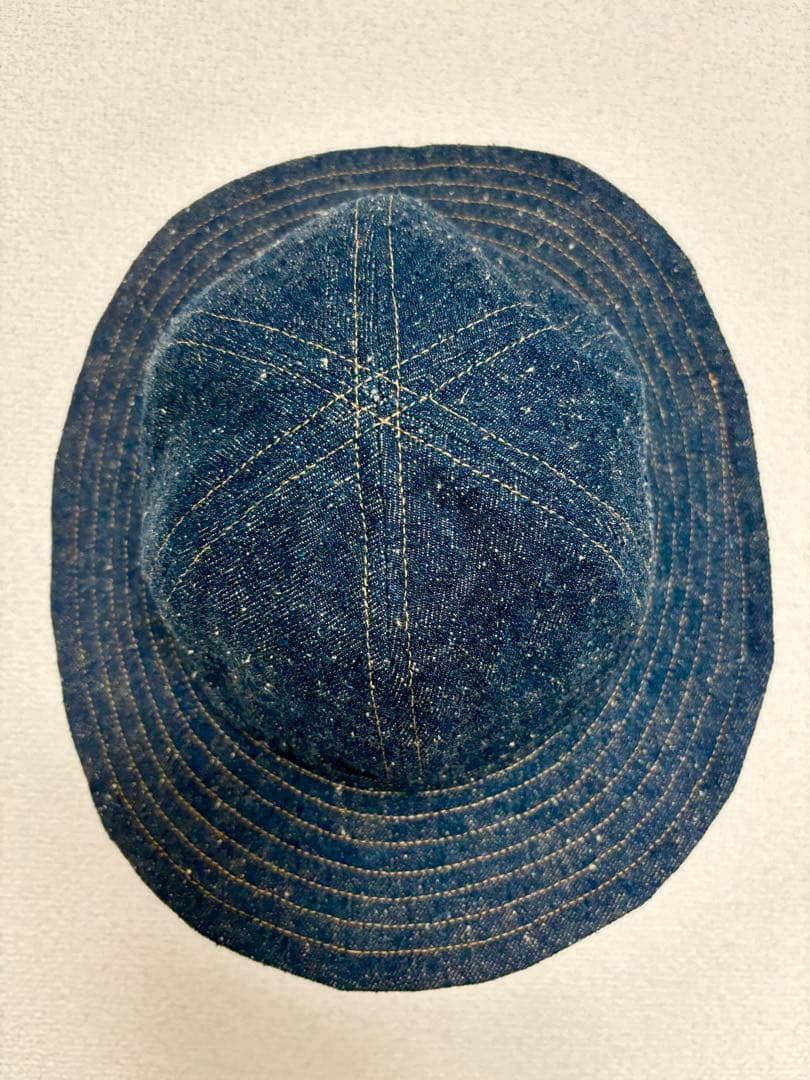 岡山産60cmUS ARMY M-37 DenimHATネップ天然藍デニムハット