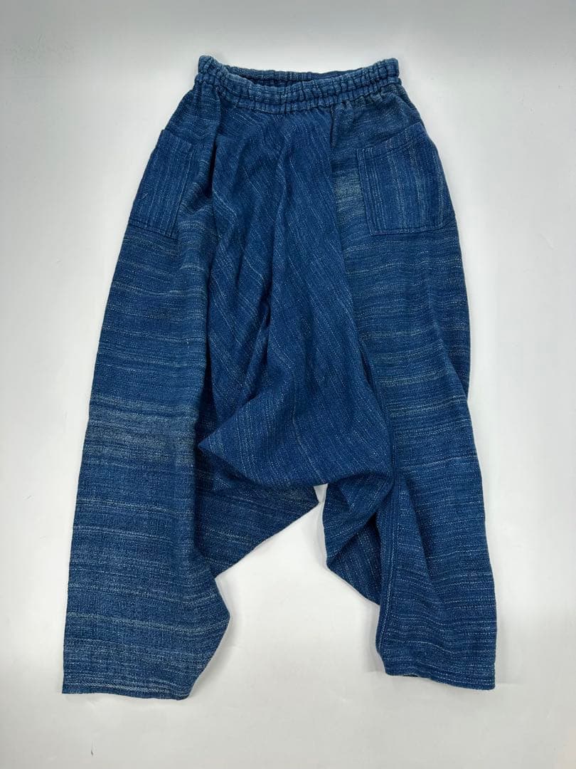 希少/美品/usaato/すすり インディゴ ムササビ パンツ/フリー