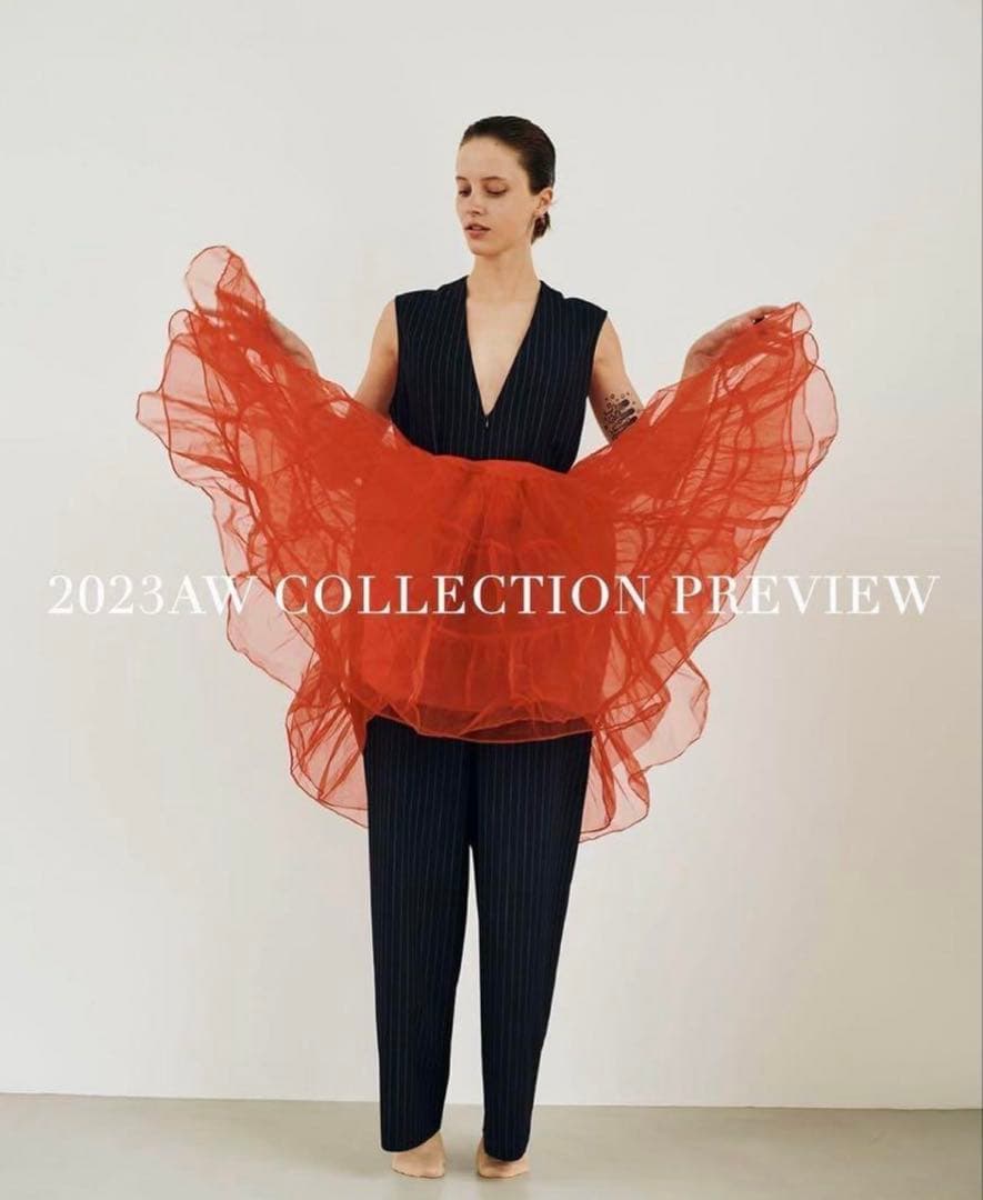 roku ストライプVネックオールインワン