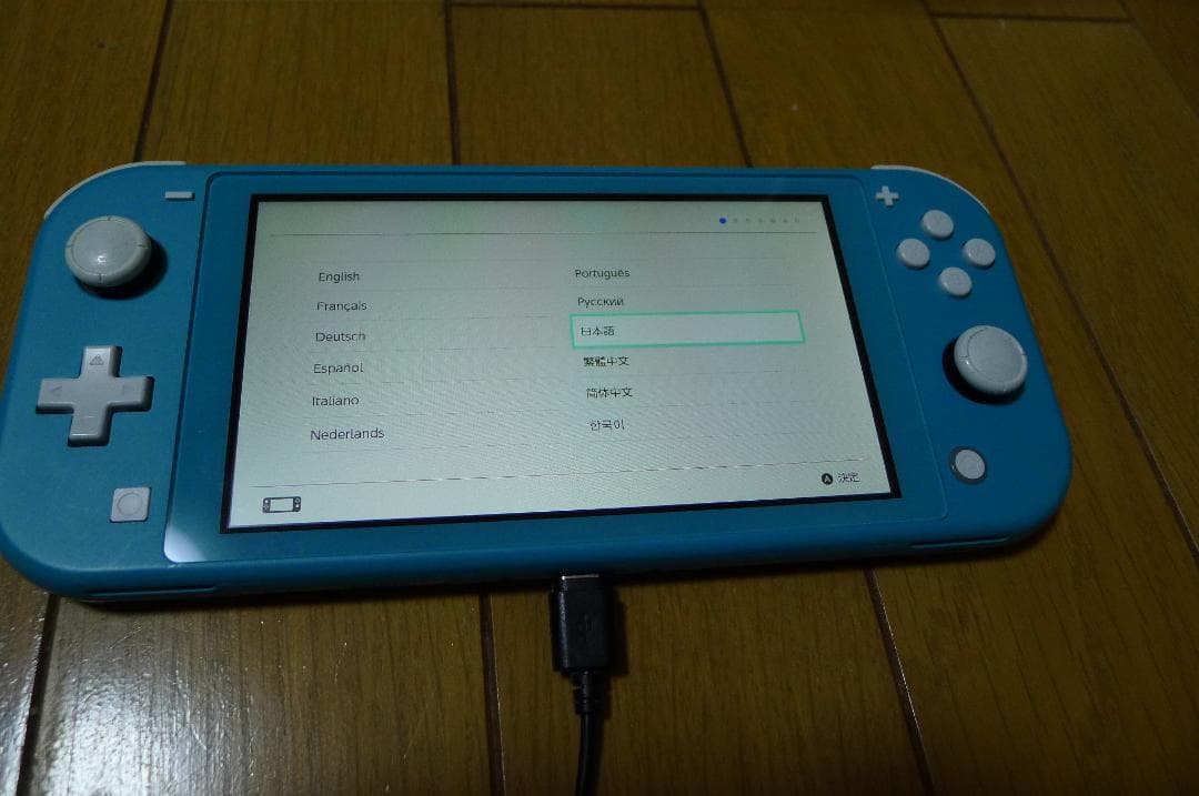 Nintendo Switch Lite 本体 青 純正充電器 ソフト１本付き
