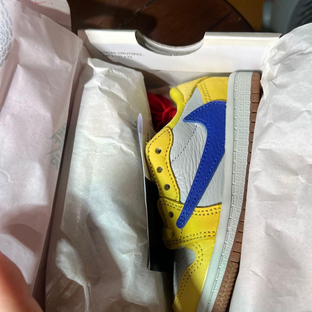 トラヴィススコット ジョーダン1ロウOG SP（TD）13cm7c