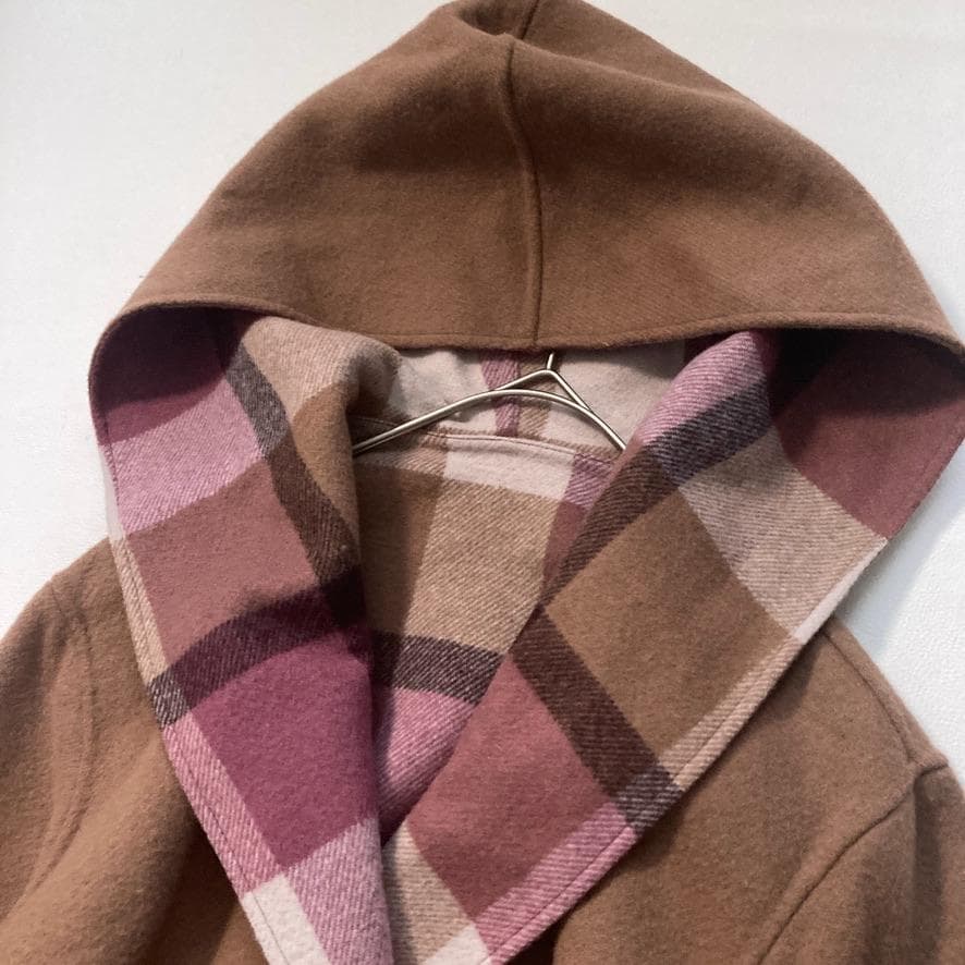 【ポポ】ブルーレーベルクレストブリッジ　ダブルフェイスロングコート