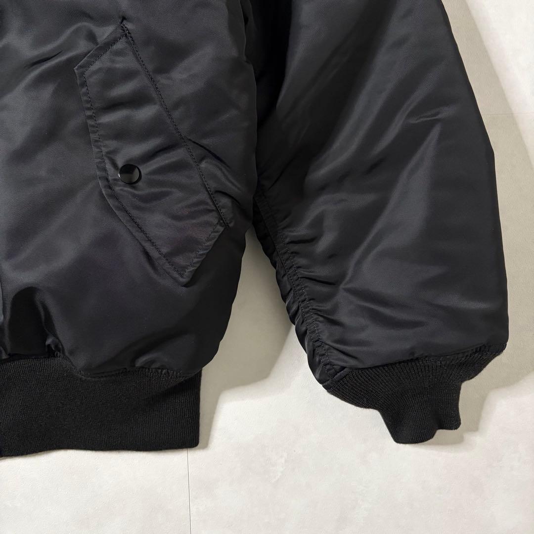 【超美品】アルファインダストリーズ MA-1 フライトジャケット ブラック L