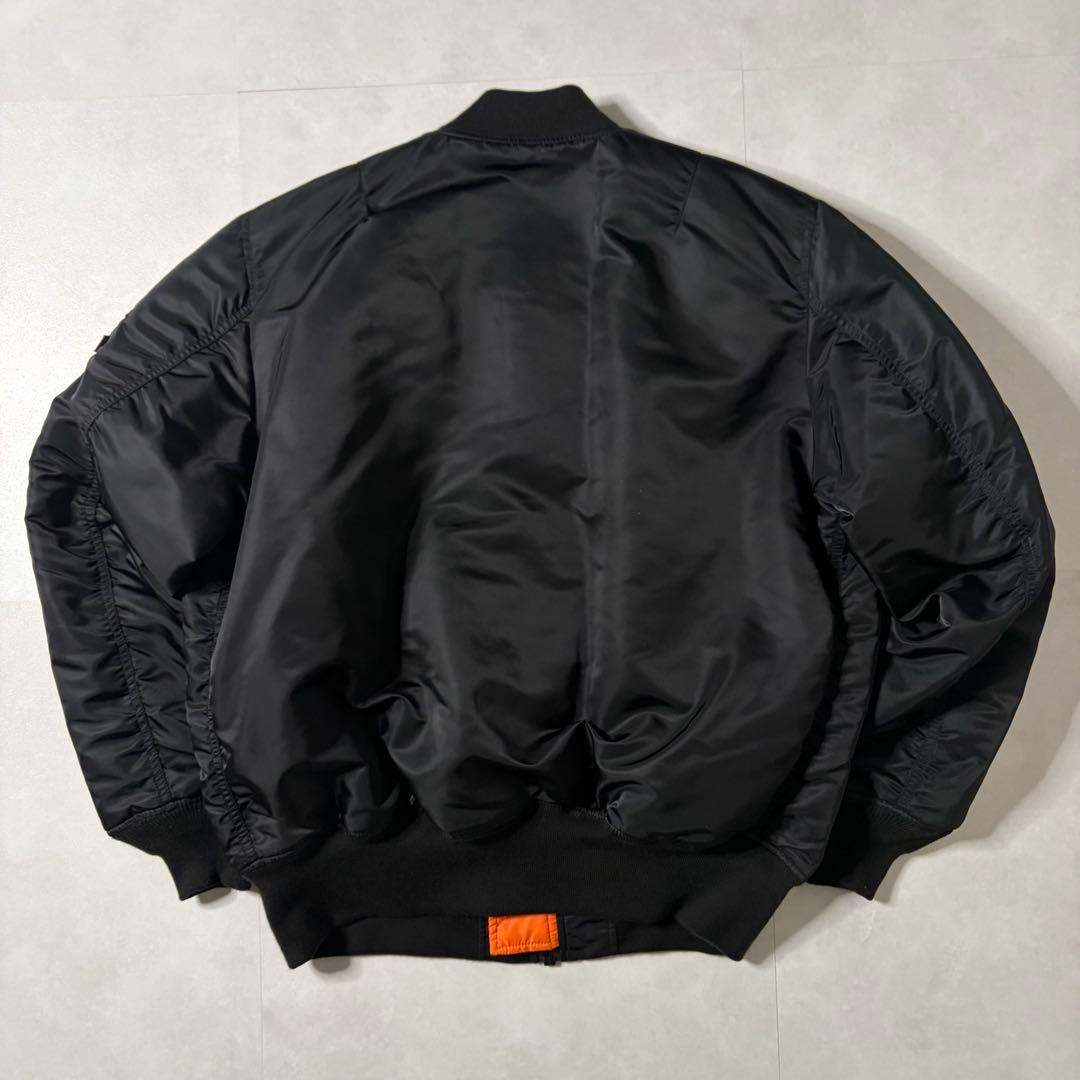 【超美品】アルファインダストリーズ MA-1 フライトジャケット ブラック L