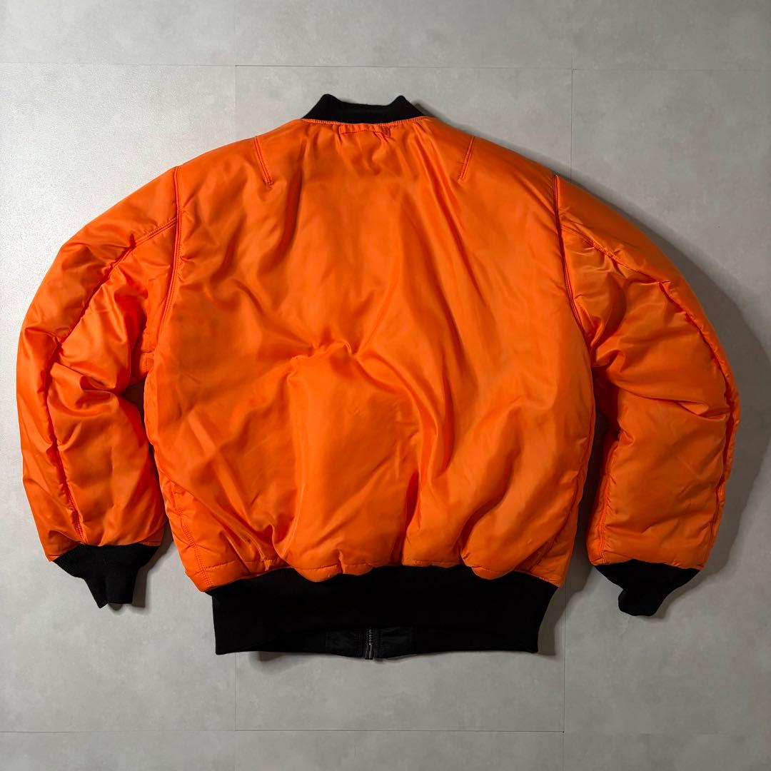 【超美品】アルファインダストリーズ MA-1 フライトジャケット ブラック L