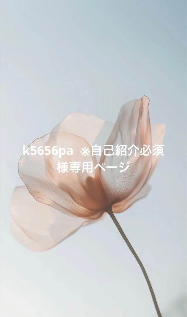 k5656pa ※自己紹介必須ページ