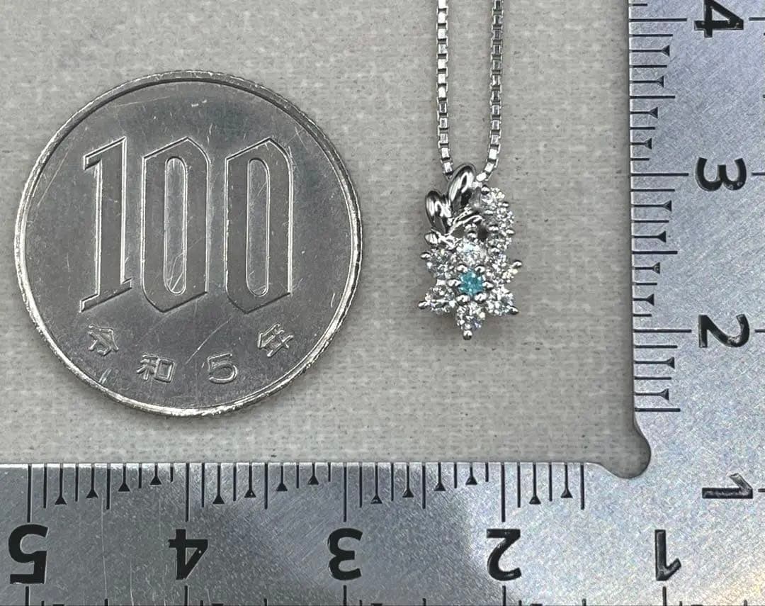 JA151★高級 パライバトルマリン0.02ct D pt ヘッド ソ付
