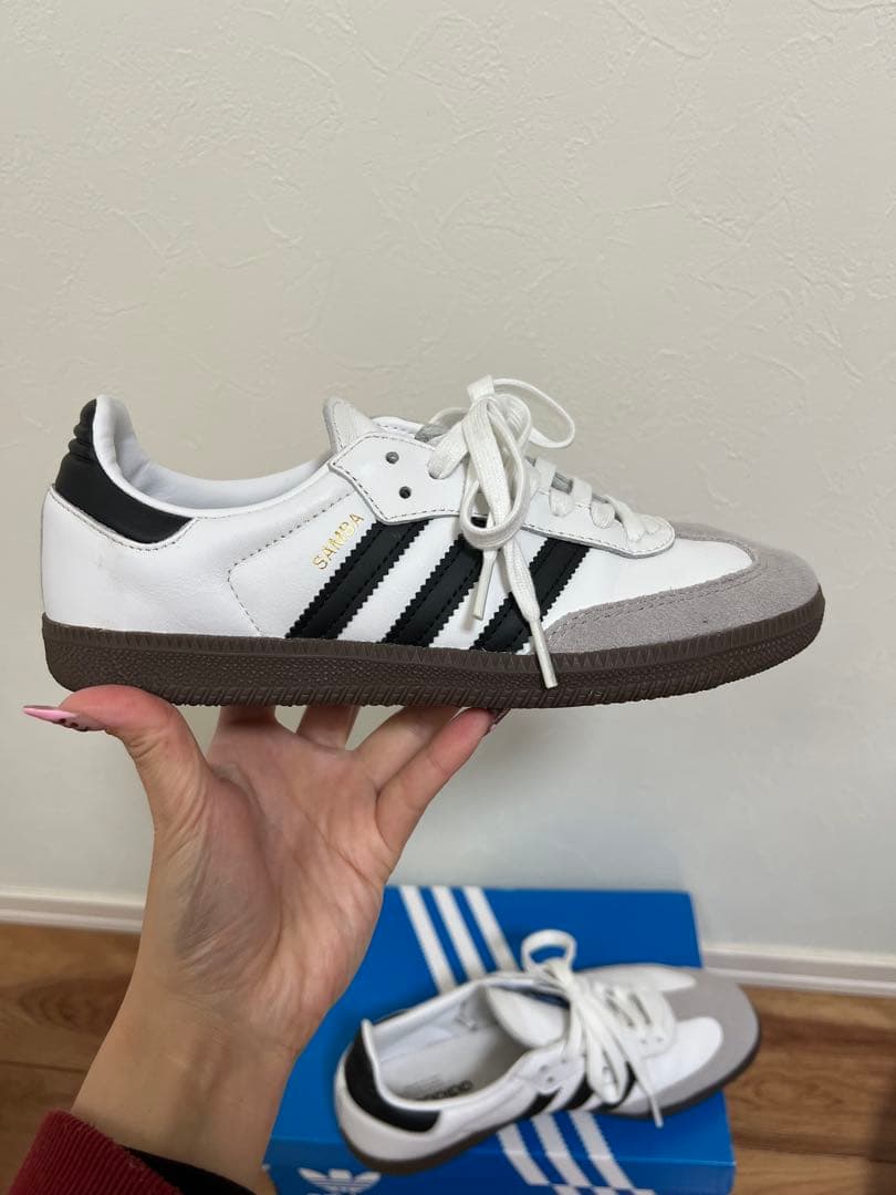 adidas Samba ホワイト/ブラック