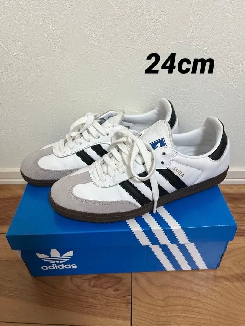 adidas Samba ホワイト/ブラック