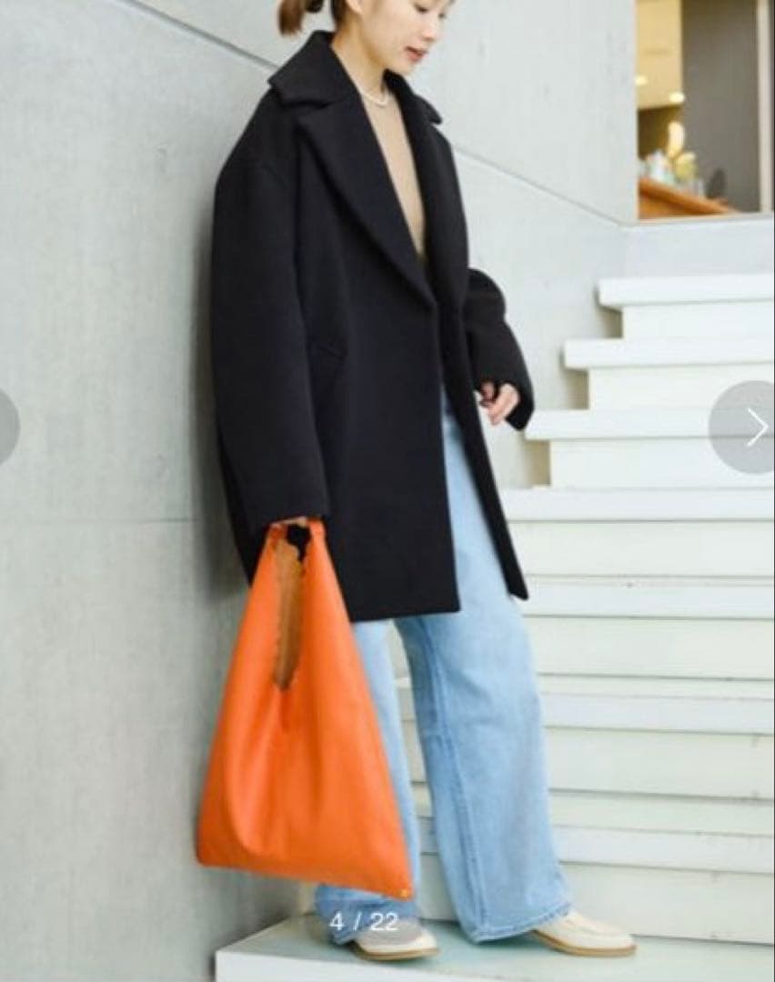 IENA super140 ウールコクーンショートコート