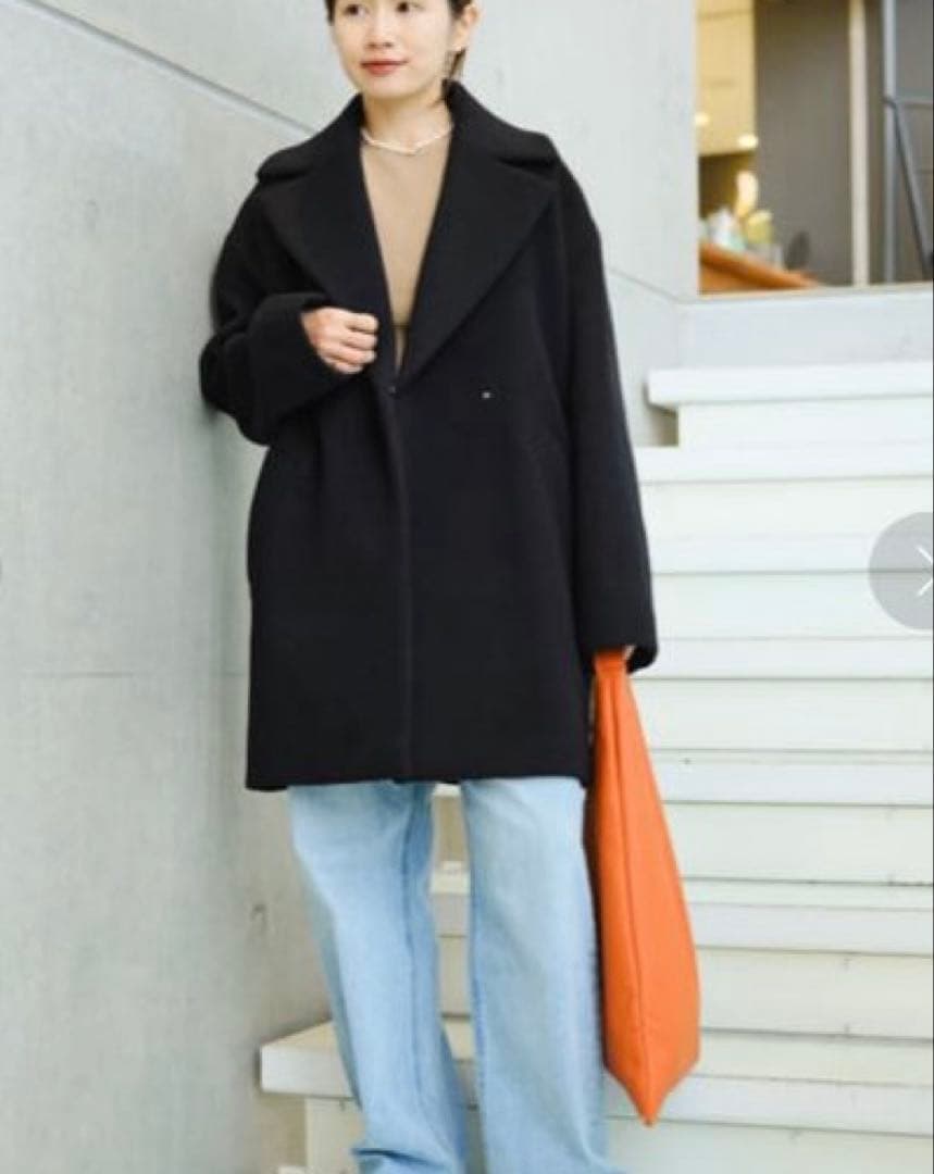 IENA super140 ウールコクーンショートコート