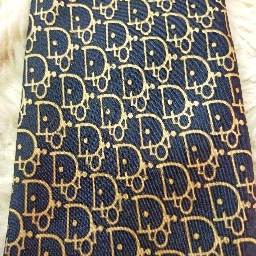 Christian Dior ネクタイ ロゴプリント シルク