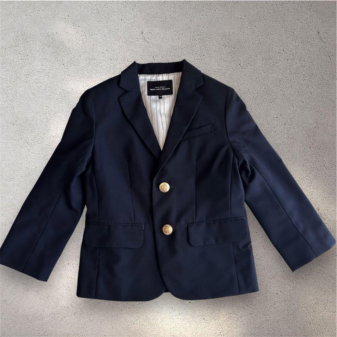 4点セットグリーンレーベルリラクシング110男の子スーツ 卒園式　入学式　七五三