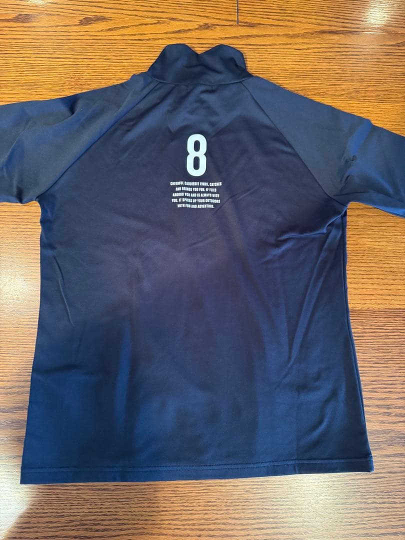 8YARDS ハチヤーズ レディース モックネック L ブラック長袖ゴルフウェア