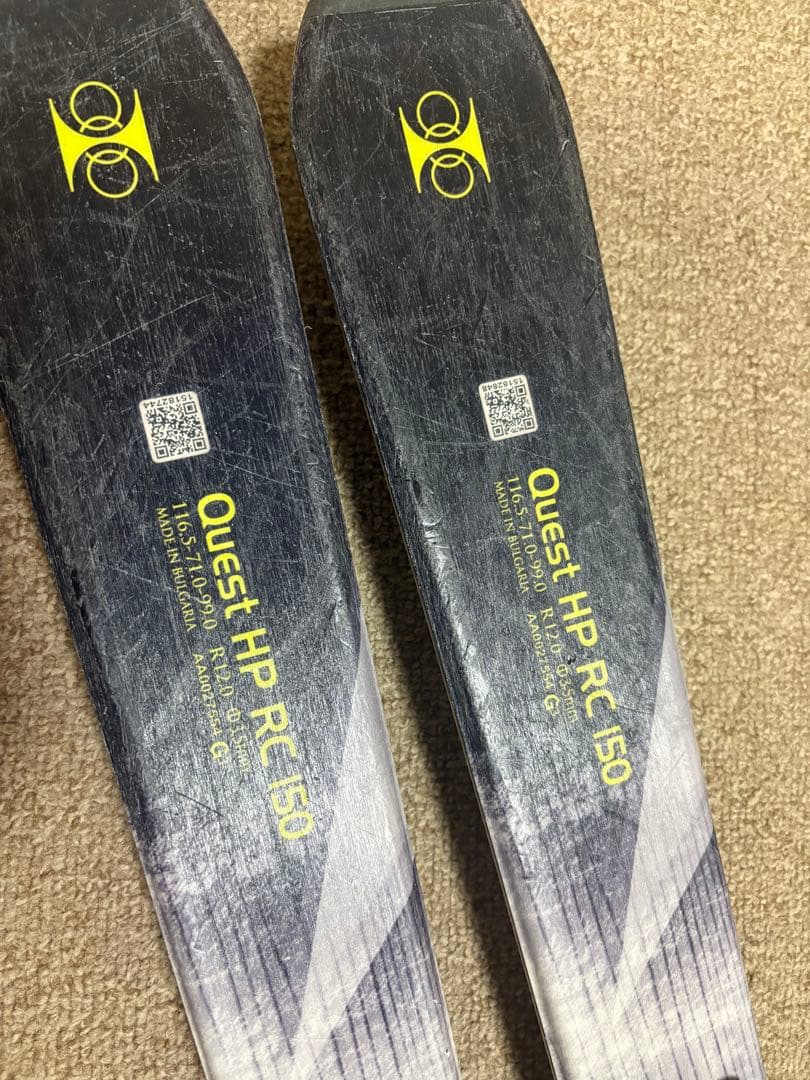 Hart スキー板 Tyrolia ビンディング付き、ストック付き、ケース付き