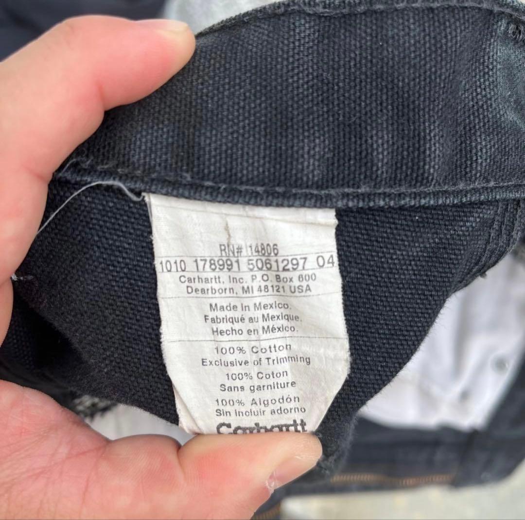 Carhartt ダブルニー　ダック地　ブラック