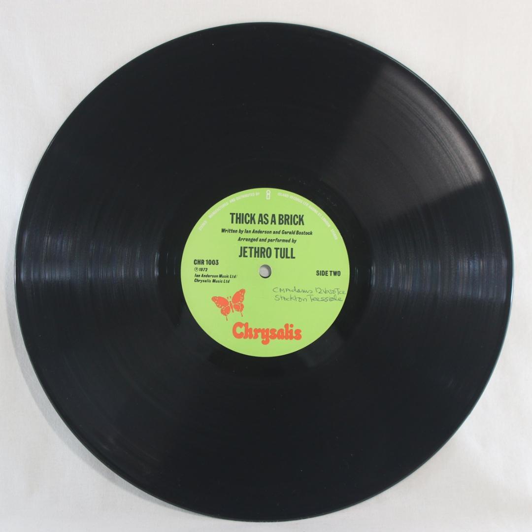 英LP Jethro Tull Thick As A Brick UK盤ステレオ