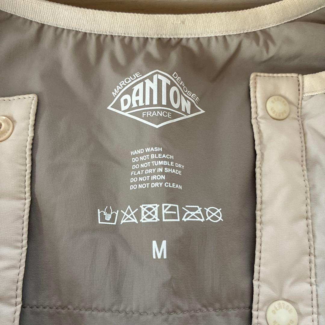 DANTON ノーカラージャケット M アイボリー