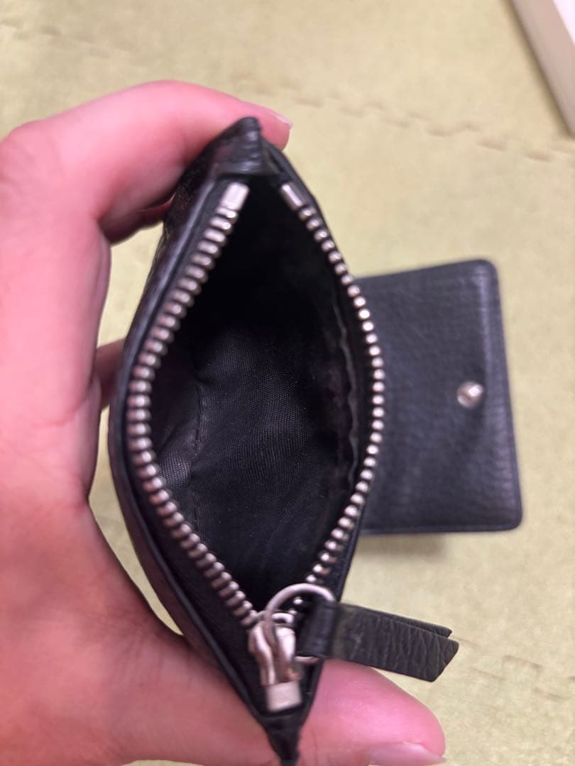 MAISON MARGIELA メゾンマルジェラ三つ折り財布　黒