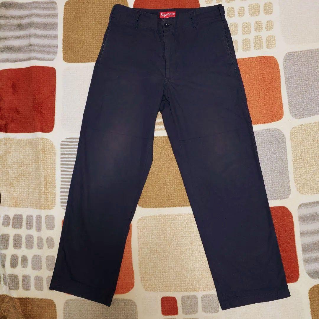 s*i様 90s〜00s supreme 初期usa製 紙タグ ワークパンツ ネ