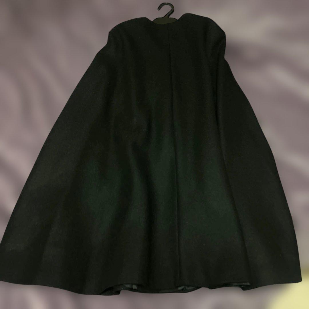 ZARA ブラック ケープコート