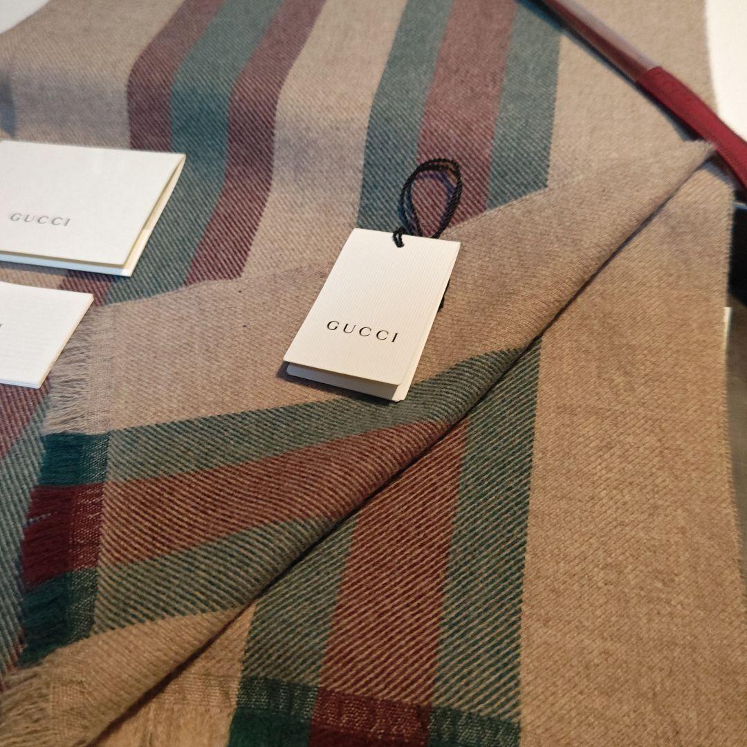 ❤極美品箱付き❤GUCCI マフラー ストール スカーフ❤ベージュ❤