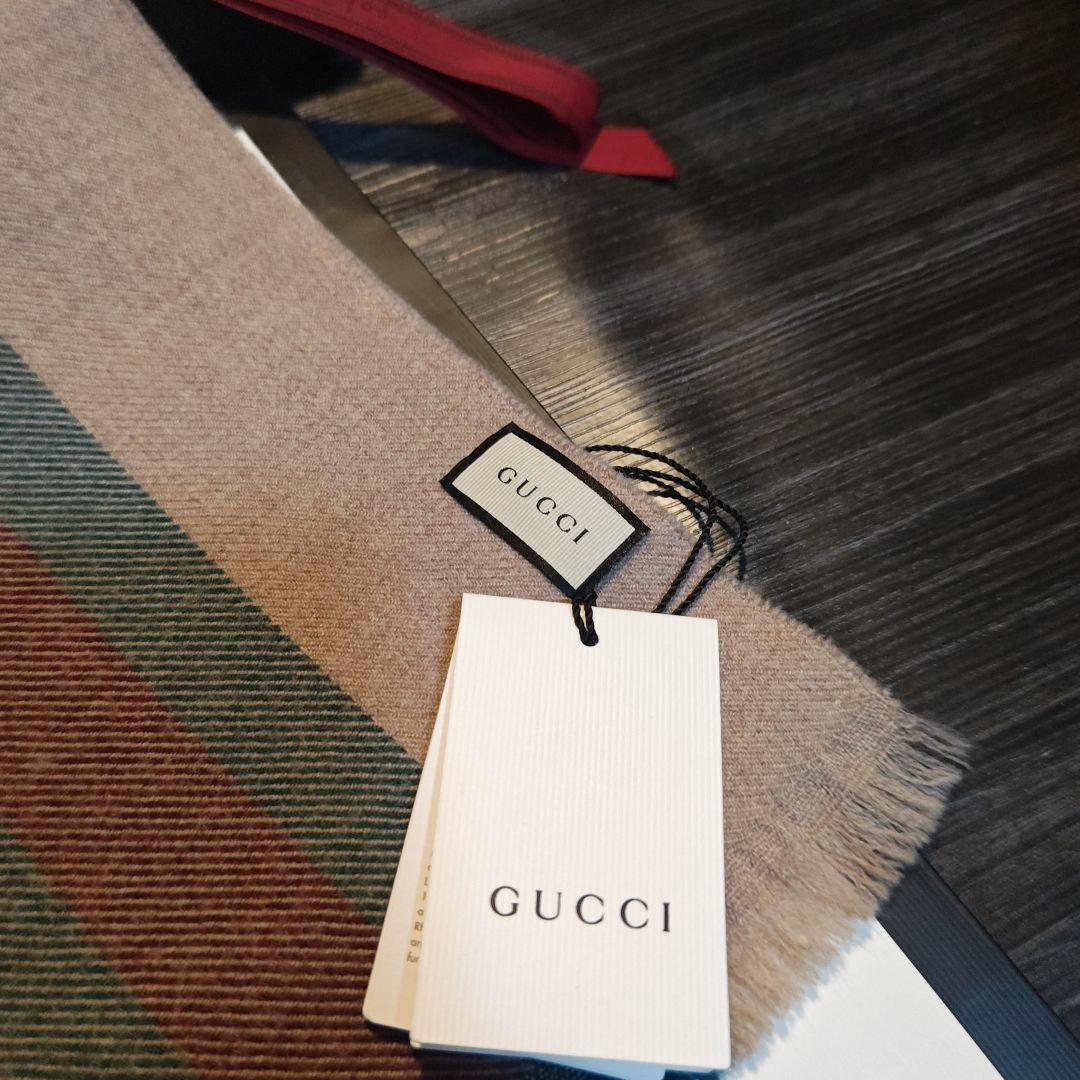 ❤極美品箱付き❤GUCCI マフラー ストール スカーフ❤ベージュ❤