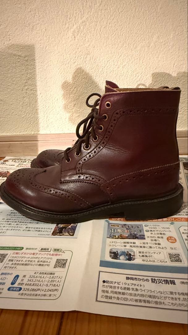 ま*こ様 Trickers L5411 Burnished Brogueブーツ