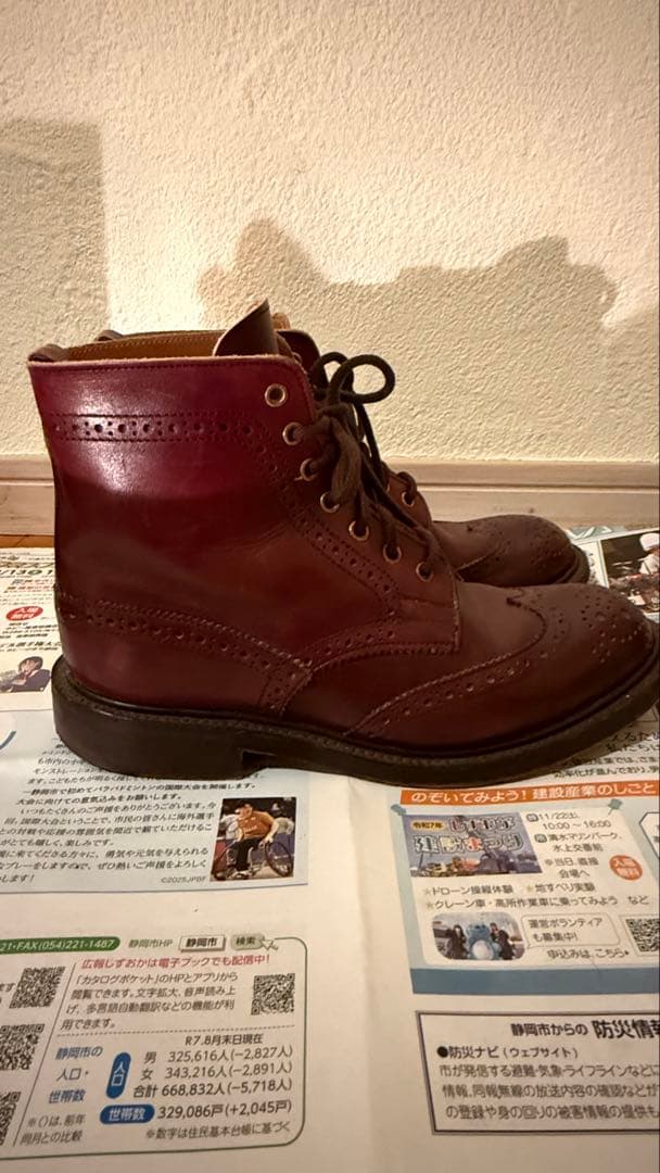 ま*こ様 Trickers L5411 Burnished Brogueブーツ